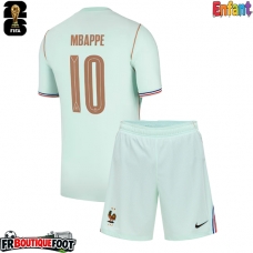 Maillot de foot France Kylian Mbappe #10 Extérieur vêtements enfant Monde 2026 Manches Courtes (+ pantalon court)